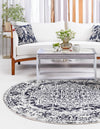 Georgetown Rugs Collection Area Rug - Dupont (Blue) Round Blue  lifestyle 30