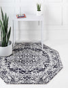 Georgetown Rugs Collection Area Rug - Dupont (Blue) Octagon Blue  lifestyle 23