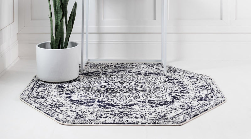 Georgetown Rugs Collection Area Rug - Dupont (Blue) Octagon Blue  lifestyle 33