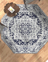 Georgetown Rugs Collection Area Rug - Dupont (Blue) Octagon Blue  lifestyle 50