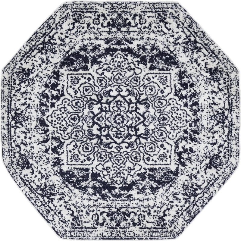 Georgetown Rugs Collection Area Rug - Dupont (Blue) Octagon Blue  lifestyle 18