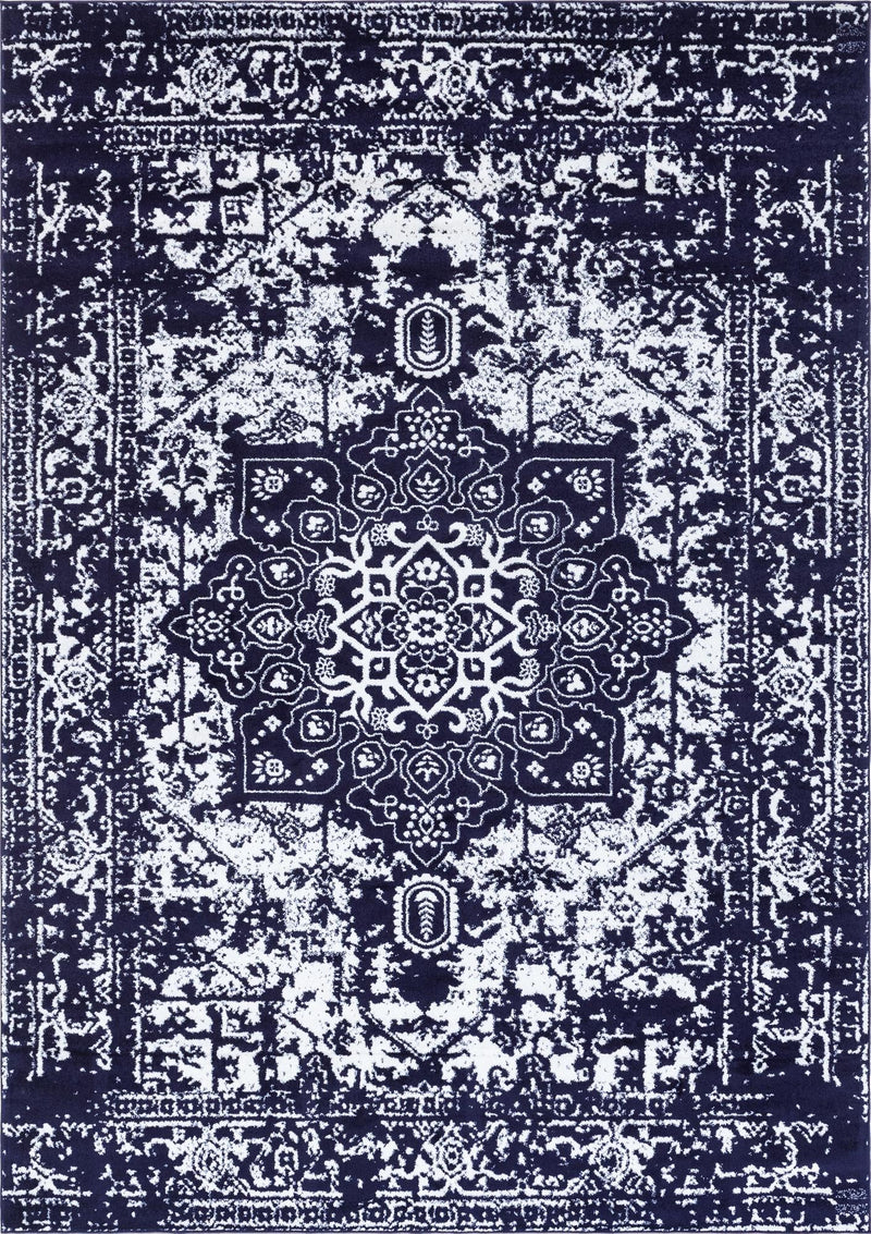 Georgetown Rugs Collection Area Rug - Dupont (Navy Blue) Rectangle Navy Blue Main