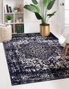 Georgetown Rugs Collection Area Rug - Dupont (Navy Blue) Rectangle Navy Blue  lifestyle 2