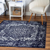 Georgetown Rugs Collection Area Rug - Dupont (Navy Blue) Square Navy Blue  lifestyle 21