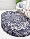 Georgetown Rugs Collection Area Rug - Dupont (Navy Blue) Oval Navy Blue  lifestyle 22