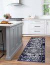 Georgetown Rugs Collection Area Rug - Dupont (Navy Blue) Runner Navy Blue  lifestyle 52