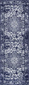 Georgetown Rugs Collection Area Rug - Dupont (Navy Blue) Runner Navy Blue  lifestyle 19