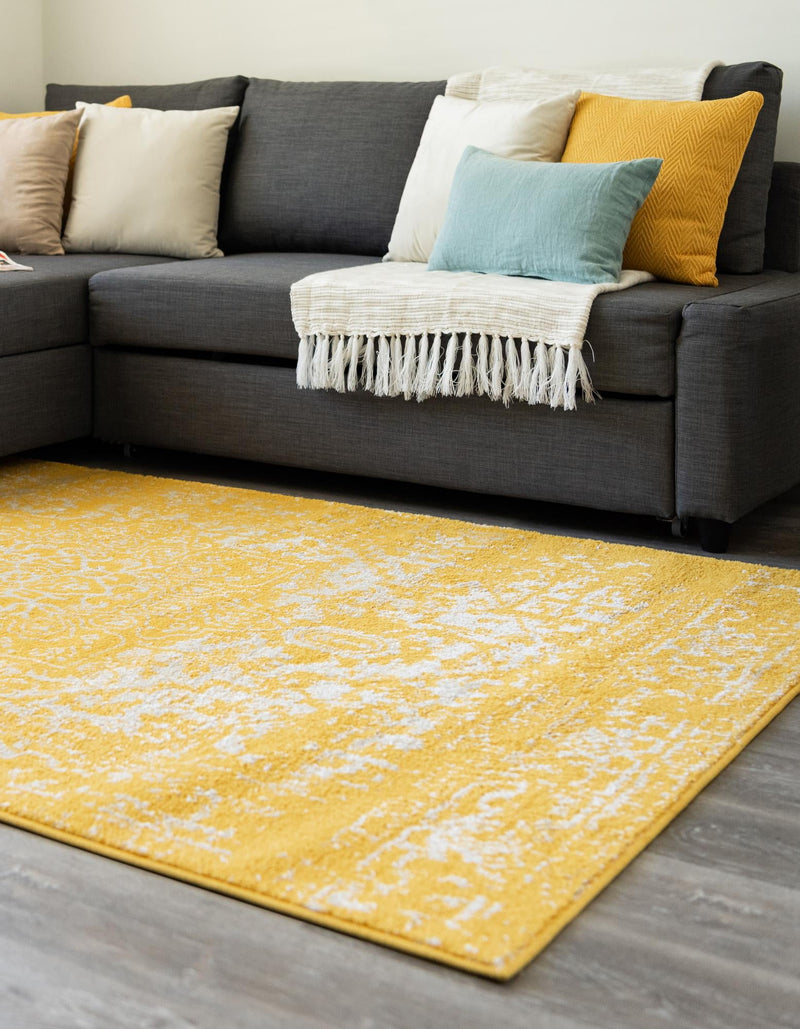 Georgetown Rugs Collection Area Rug - Dupont (Yellow) Rectangle Yellow  lifestyle 3