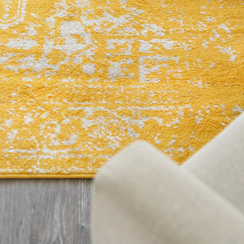 Georgetown Rugs Collection Area Rug - Dupont (Yellow) Rectangle Yellow  lifestyle 6