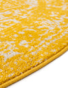 Georgetown Rugs Collection Area Rug - Dupont (Yellow) Round Yellow  lifestyle 50