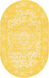 Georgetown Rugs Collection Area Rug - Dupont (Yellow) Oval Yellow  lifestyle 13