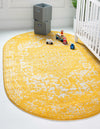 Georgetown Rugs Collection Area Rug - Dupont (Yellow) Oval Yellow  lifestyle 18