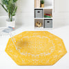 Georgetown Rugs Collection Area Rug - Dupont (Yellow) Octagon Yellow  lifestyle 19