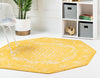 Georgetown Rugs Collection Area Rug - Dupont (Yellow) Octagon Yellow  lifestyle 24