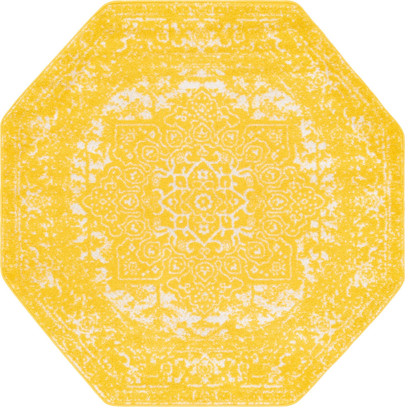 Georgetown Rugs Collection Area Rug - Dupont (Yellow) Octagon Yellow  lifestyle 14