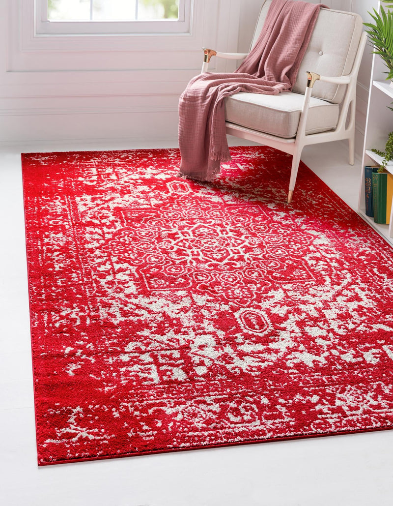 Georgetown Rugs Collection Area Rug - Dupont (Red) Rectangle Red  lifestyle 2