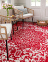 Georgetown Rugs Collection Area Rug - Dupont (Red) Rectangle Red  lifestyle 5