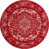 Georgetown Rugs Collection Area Rug - Dupont (Red) Round Red  lifestyle 16