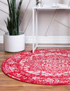 Georgetown Rugs Collection Area Rug - Dupont (Red) Round Red  lifestyle 36