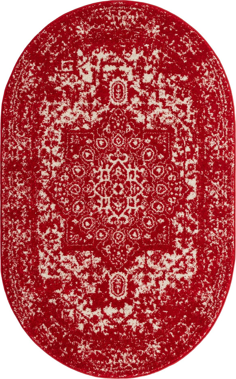 Georgetown Rugs Collection Area Rug - Dupont (Red) Oval Red  lifestyle 18