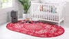 Georgetown Rugs Collection Area Rug - Dupont (Red) Oval Red  lifestyle 28