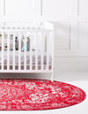 Georgetown Rugs Collection Area Rug - Dupont (Red) Oval Red  lifestyle 33