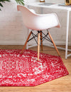 Georgetown Rugs Collection Area Rug - Dupont (Red) Octagon Red  lifestyle 34