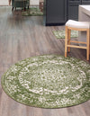 Georgetown Rugs Collection Area Rug - Dupont (Green) Round Green  lifestyle 20