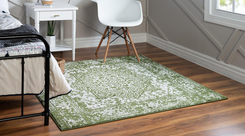 Georgetown Rugs Collection Area Rug - Dupont (Green) Square Green  lifestyle 26