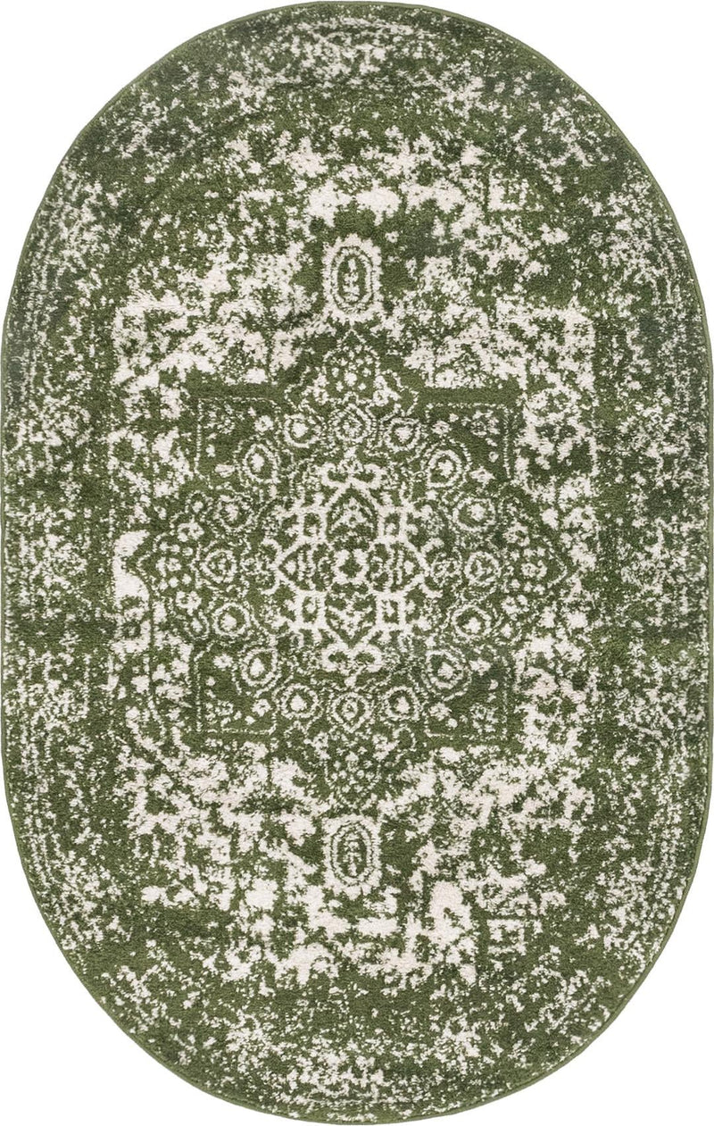 Georgetown Rugs Collection Area Rug - Dupont (Green) Oval Green  lifestyle 17