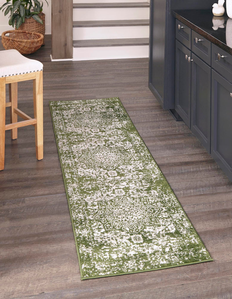 Georgetown Rugs Collection Area Rug - Dupont (Green) Runner Green  lifestyle 24