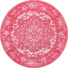 Georgetown Rugs Collection Area Rug - Dupont (Pink) Round Pink  lifestyle 15