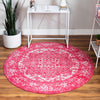 Georgetown Rugs Collection Area Rug - Dupont (Pink) Round Pink  lifestyle 20