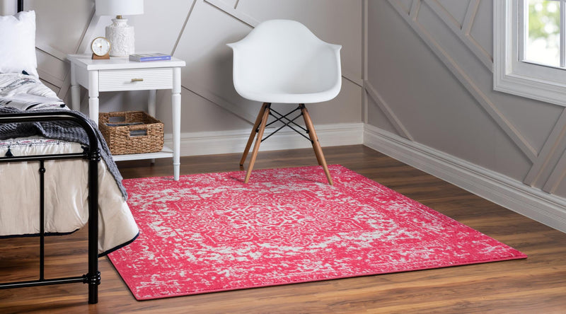 Georgetown Rugs Collection Area Rug - Dupont (Pink) Square Pink  lifestyle 26