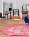 Georgetown Rugs Collection Area Rug - Dupont (Pink) Oval Pink  lifestyle 32