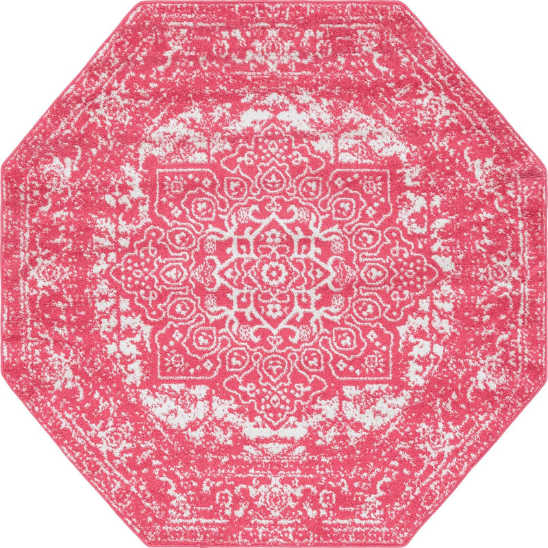 Georgetown Rugs Collection Area Rug - Dupont (Pink) Octagon Pink  lifestyle 18