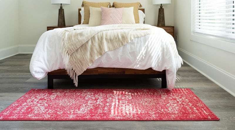 Georgetown Rugs Collection Area Rug - Dupont (Pink) Runner Pink  lifestyle 34