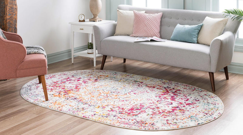 Georgetown Rugs Collection Area Rug - Dupont (Light Multi) Oval Light Multi  lifestyle 28