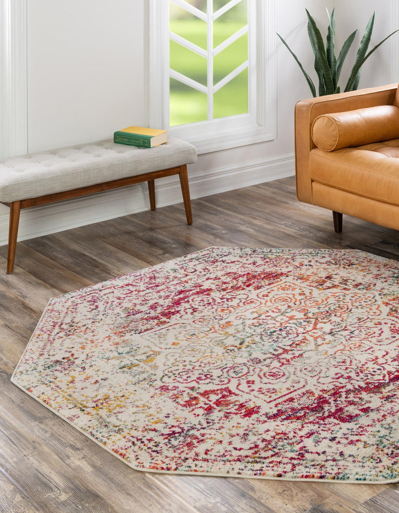 Georgetown Rugs Collection Area Rug - Dupont (Light Multi) Octagon Light Multi  lifestyle 29