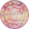 Georgetown Rugs Collection Area Rug - Dupont (Multi) Round Multi  lifestyle 16