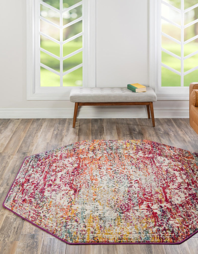 Georgetown Rugs Collection Area Rug - Dupont (Multi) Octagon Multi  lifestyle 25