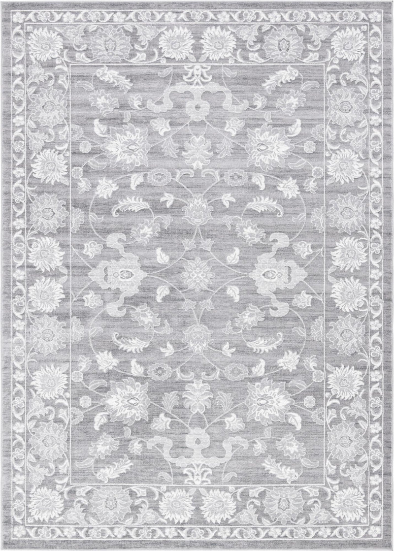 Charleston Elegance Collection Area Rug -  Seaport (Gray) Rectangle Gray Main