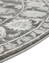 Charleston Elegance Collection Area Rug -  Seaport (Gray) Round Gray  lifestyle 37