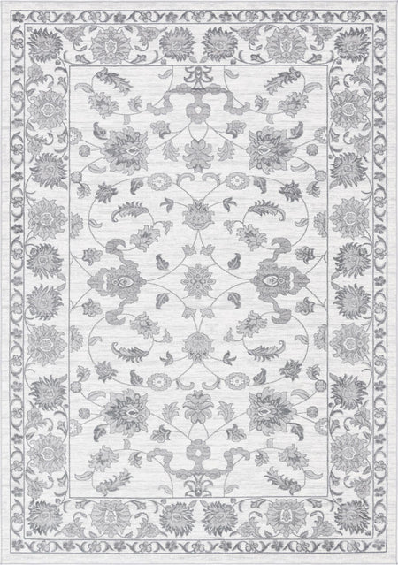 Charleston Elegance Collection Area Rug -  Seaport (white Gray)