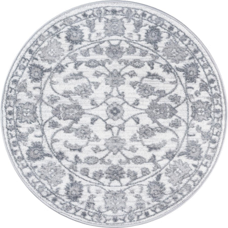 Charleston Elegance Collection Area Rug -  Seaport (white Gray)