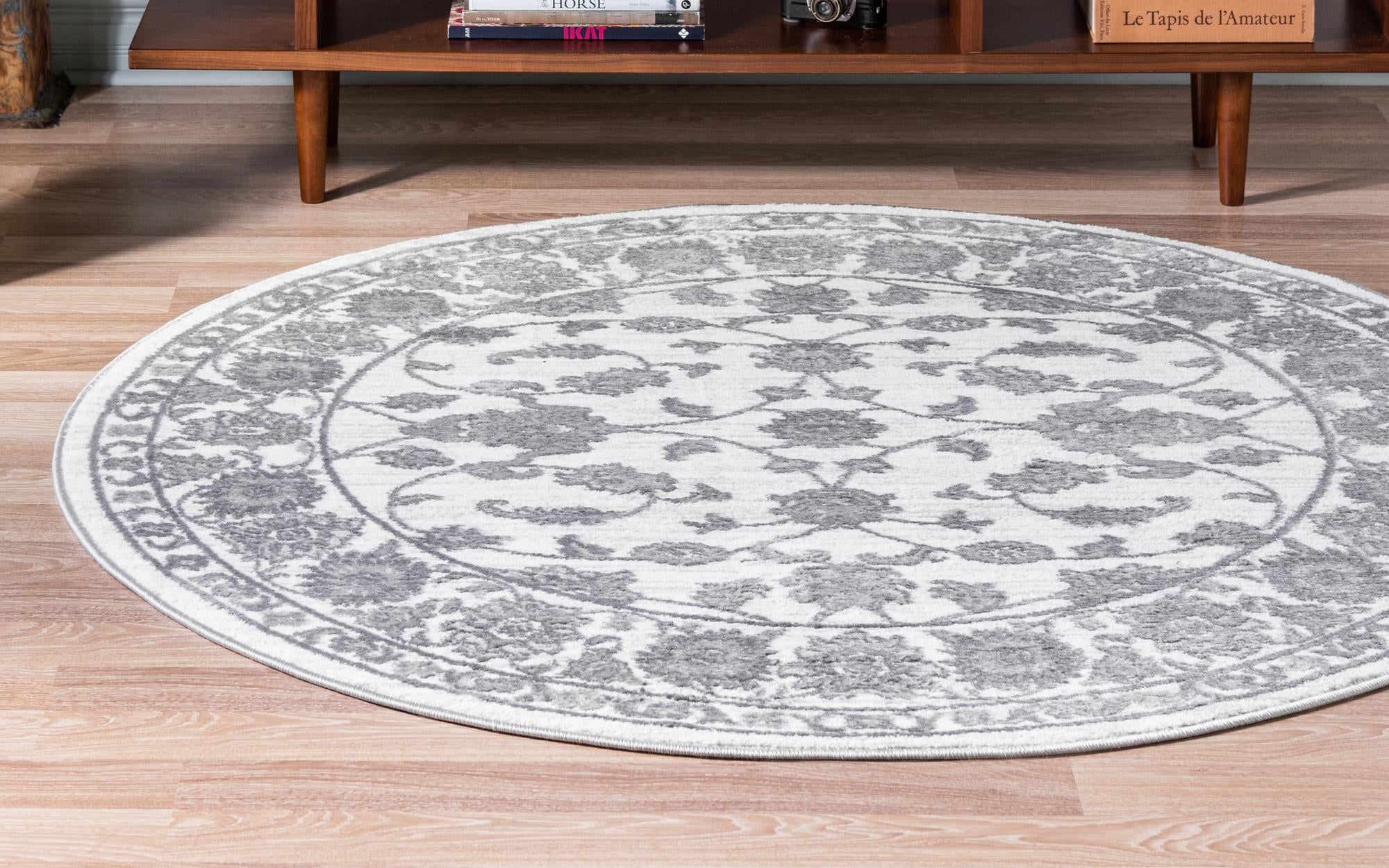 Charleston Elegance Collection Area Rug -  Seaport (white Gray)