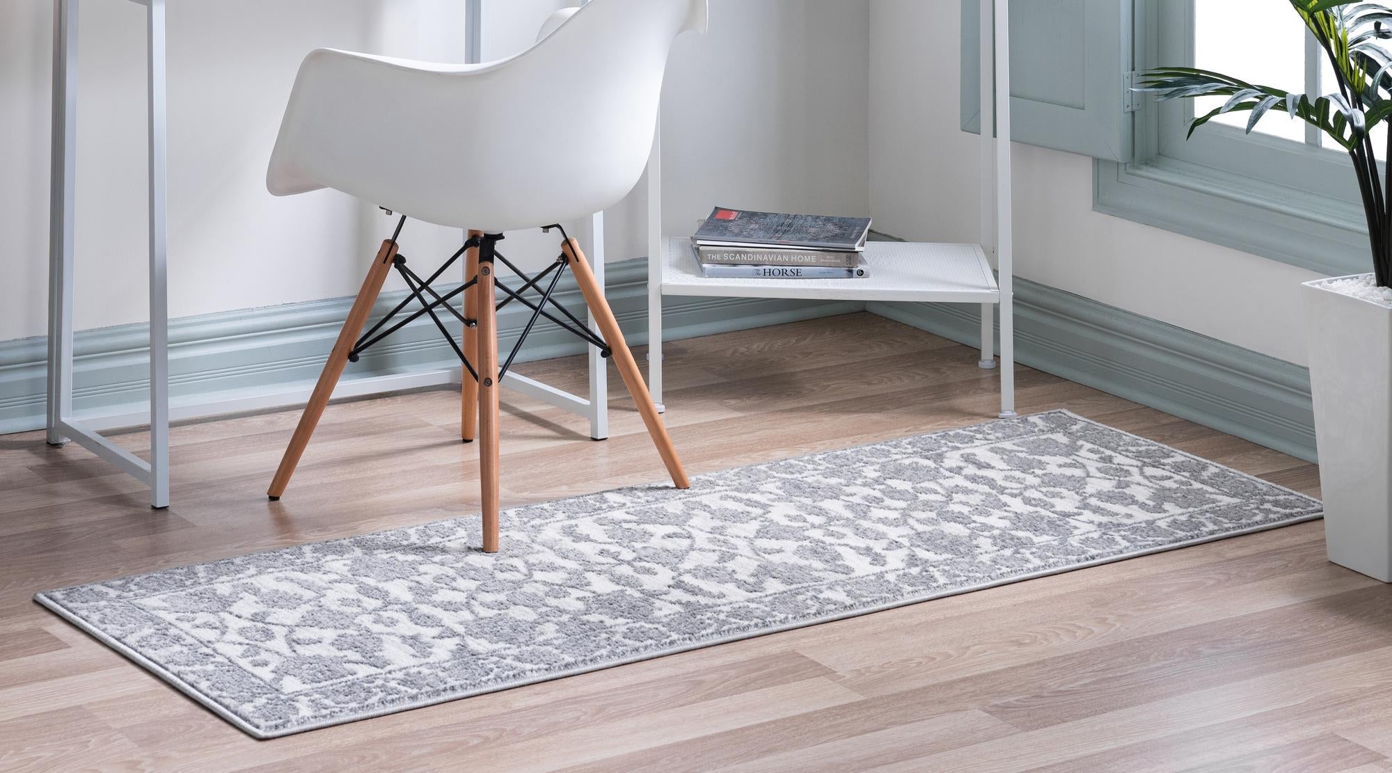 Charleston Elegance Collection Area Rug -  Seaport (white Gray)