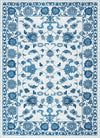 Charleston Elegance Collection Area Rug -  Seaport (White Blue) Rectangle White Blue Main