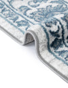 Charleston Elegance Collection Area Rug -  Seaport (White Blue) Rectangle White Blue  lifestyle 10