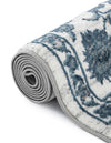 Charleston Elegance Collection Area Rug -  Seaport (White Blue) Rectangle White Blue  lifestyle 12